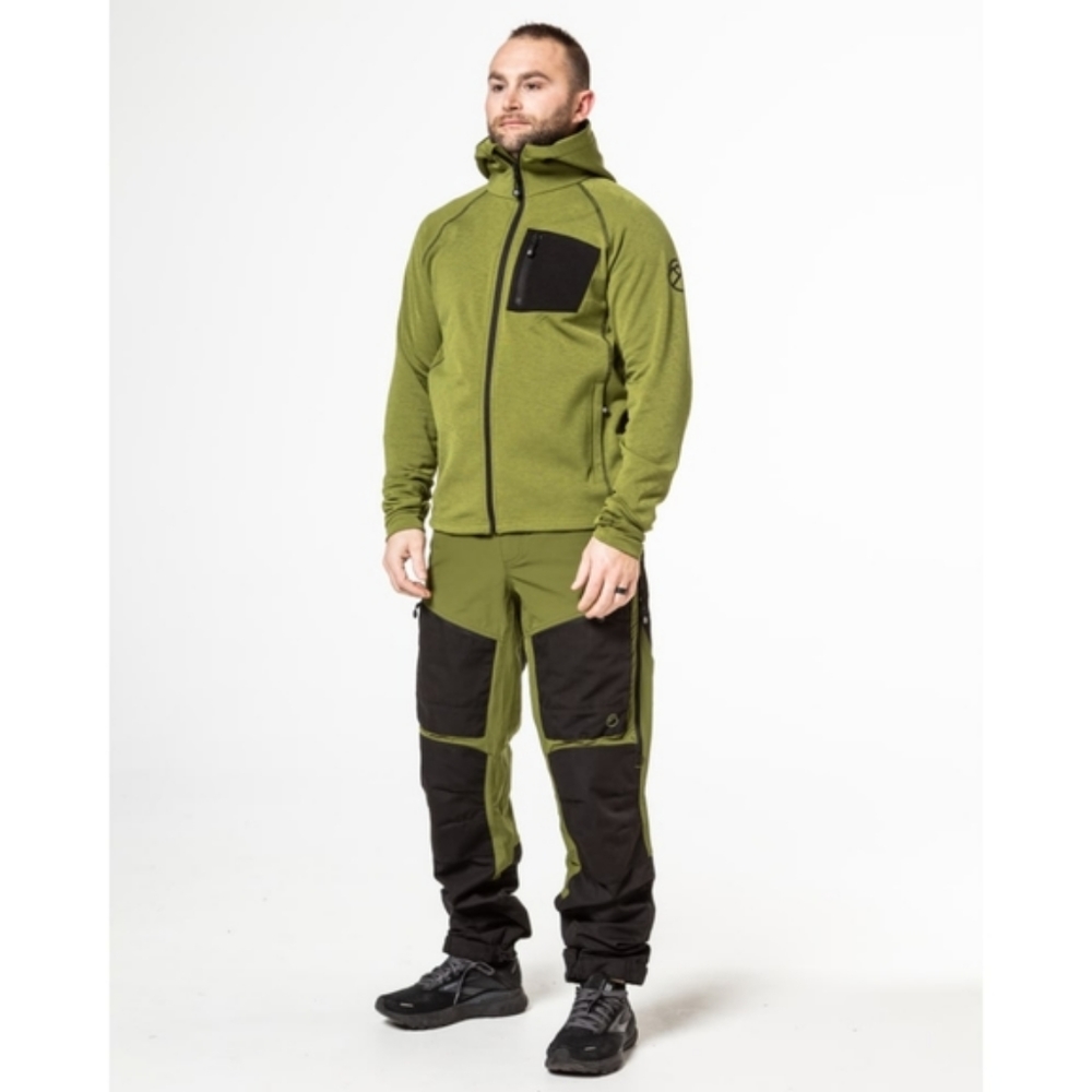 NWT Chamonix Durand Men's Full Zip Fleece in Color Pesto Size XL